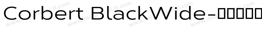 Corbert BlackWide字体转换
